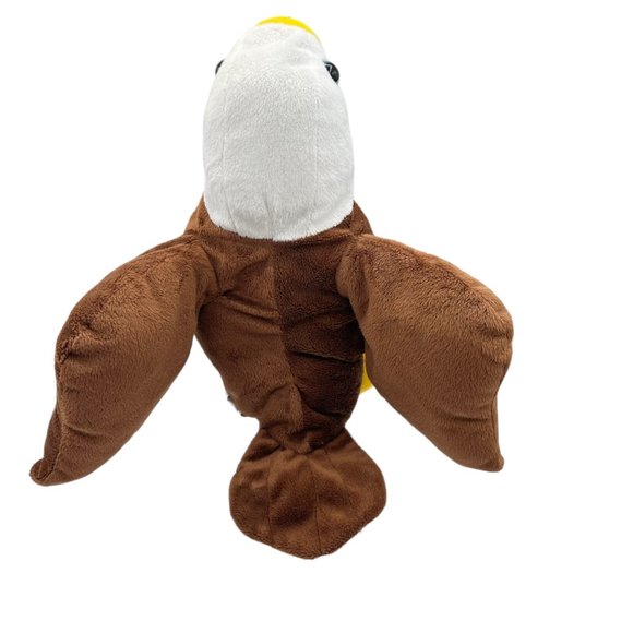 Patriotic Bald Eagle Flag Wing Stuffed Animal Plush Toy Independence Day Symbol - Picture 3 of 8